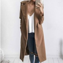 Femmes Trench manteaux mode manteau pour femmes Long hiver grande taille vêtements 2022 Sobretudo Feminino Abrigos Mujer Invierno