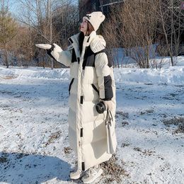 Trench-coats pour femmes Mode Parkas Veste rembourrée à capuche étendue Lâche Plus Size Super Winter Manteau pour femme Vente en gros Snow Outercoat