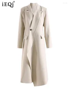 Trench Coats Fashion Châle de mode Collier Trenc Coat incliné PLACKET BOUTON SEUX LONG LONGUE AUTUNEUR IRRÉGULAIRE AUTOMNE 2024