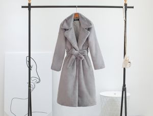 Trenchs pour femmes manteau de fourrure imitation velours de haute qualité hiver mode vestes chaudes