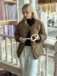 Damen-Trenchcoats, koreanischer kragenloser Kurzmantel für Frauen im Herbst und Winter, leicht zu tragende leichte Kleidung, Baumwolljacken