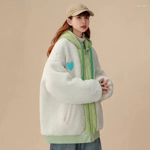 Trench Cods Coats Corée de grande taille de laine d'hiver Hiver Vêtements de coton en diamant Parkas Parkas Girls Vestes de vêtements d'extérieur BD597