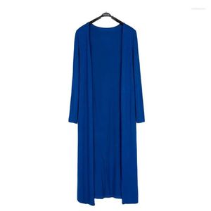 Trench-coats pour femmes Version coréenne 2023Cardigan châle en coton modal décontracté pour femmes doux et confortable simple couleur unie en vrac