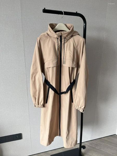 Trench-coat Long pour femmes, manteau avec ceinture, Design décontracté, mode automne 2024, 1110