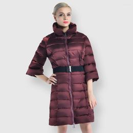 Damesgeul Lagen Long Dikke Winter Elegant jas Women Fashion Warm Parka Abrigos Mujer Invierno 2023 Yyn7715 YY1101