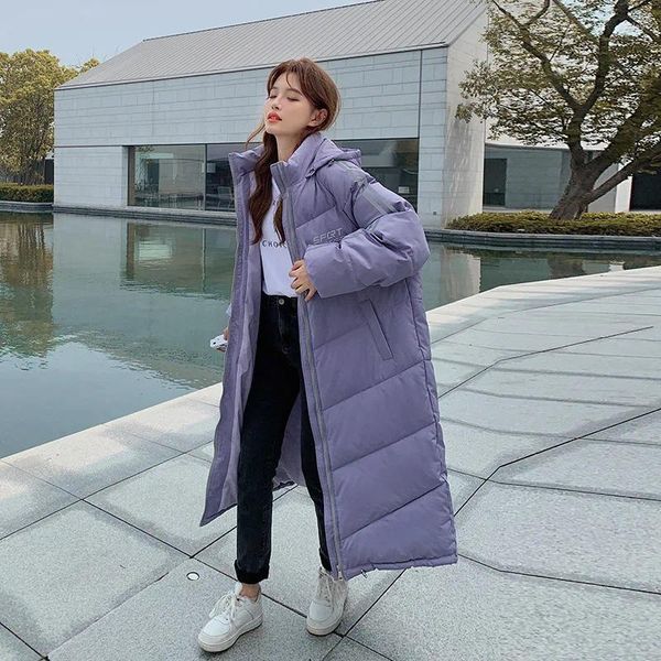 Gabardina para mujer abrigos holgados básicos con capucha abrigo grueso para mujer chaqueta de nieve impermeable larga de invierno 2023 Parka para mujer