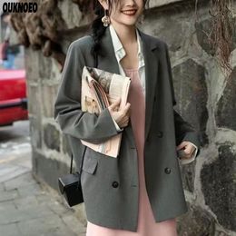 Dames Trenchcoats Luxe Lente Korte Jas Elegante Mode Koreaanse Casual Losse Jas 2023 Zomer Slanke Dunne Pak Windjack 230215