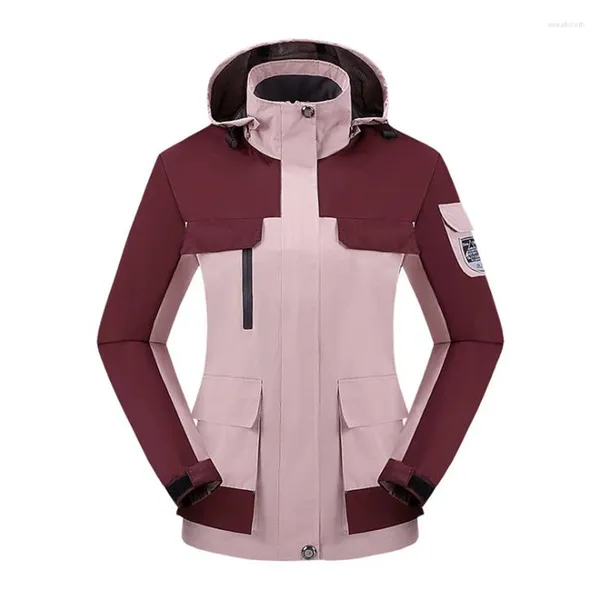 Gabardina para mujer Abrigos para mujer al aire libre Chaqueta impermeable Cortavientos Hombres Camping Senderismo Abrigo Parejas Trekking Plus Tamaño 8XL