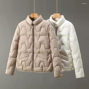 Dames Trenchcoats QNPQYX Mode Parka's Lichtgewicht donskatoenen jack Kort Dun gedeelte Koreaanse stijl Licht Herfst en winter