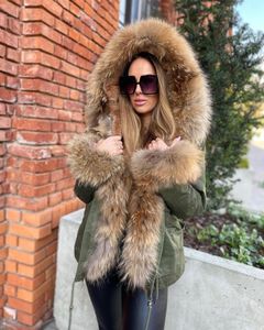 Trench femme manteaux S-7XL grande taille femmes hiver Parka avec vraie fourrure 2022 mode imperméable à capuche veste femme manteau épais chaud