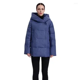 Damesgeul Lagen Korte vrouwen Down Jacket Jackted Coat Cotton Hood Parka Fluff hoogwaardige kleding Lichtgewicht Spring Waterdichte Outsedear