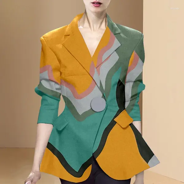Trenchs pour femmes Manteaux de costume Manteau court 2023 Début de l'automne Design Sense Coloré Top Vestes pour femmes