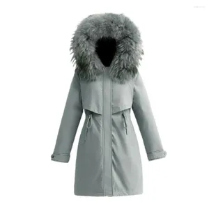 Gabardinas para mujer, chaquetas gruesas, prendas de vestir, abrigo de invierno para mujer, Parkas, chaqueta cálida con capucha, M-6XL acolchado de algodón