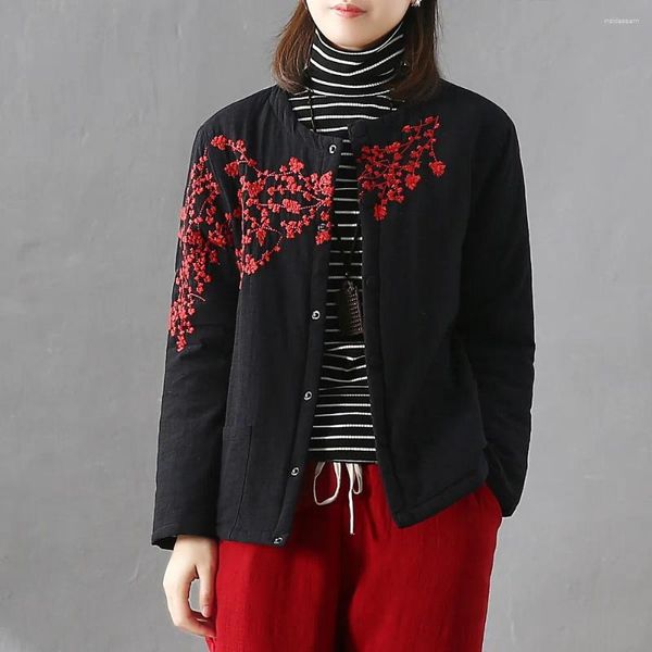 Gabardinas de mujer Abrigos Chaqueta de otoño de invierno para mujer 2023 Estilos de tendencia chinos Mujer Damas Ropa elegante Kimono Mujeres 4279
