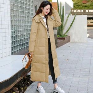 Dames Trenchcoats Winterjas Voor Dames Koreaanse Mode Losvallend Grote maat Lang Parka's Dubbele sluiting Capuchon Winddicht Warm Luxe Katoen