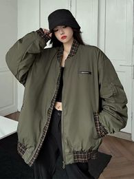 Damesgeul Lagen Winter Katoenen Gekated Baseball Jackets Dameskleding 2023 Koreaanse parka's overjassen JP681