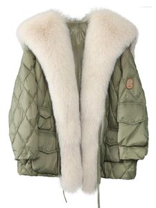 Trenchs de femmes manteaux d'hiver doudoune moelleuse fausse fourrure chaude Parkas manches chauve-souris femmes manteau surdimensionné grand vêtement d'extérieur imperméable