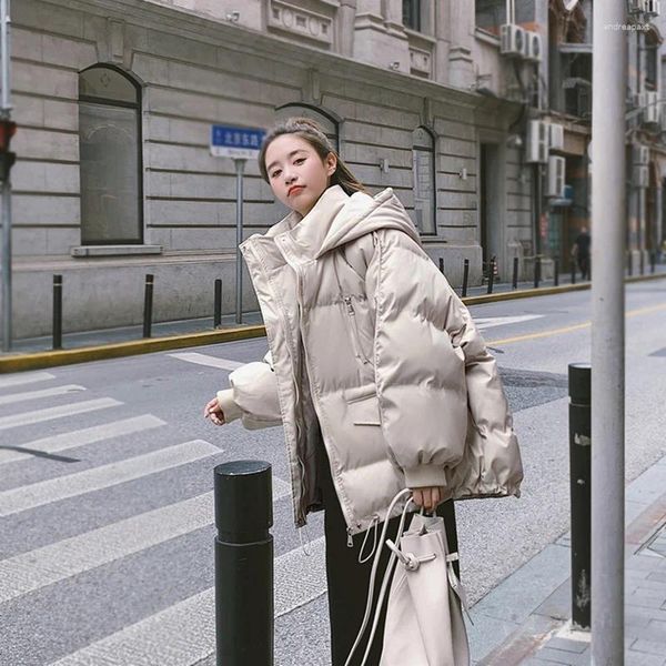 Trenchs de femmes Manteaux d'hiver Veste 2023 Pain court vers le bas Version coréenne Lâche Automne et vêtements d'extérieur en coton