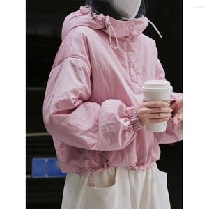 Trenchs de femmes hiver coréen décontracté pull à capuche lâche maigre style occidental polyvalent coton rembourré veste femmes