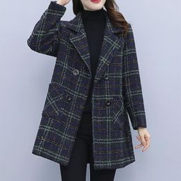 Trench da donna Inverno Plus Giacca di lana di cotone 2023 Moda Donna Cappotto lungo Temperamento femminile Giacche trapuntate sottili 5XL
