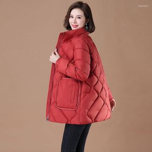 Trenchs de femmes manteaux d'hiver manteau froid pour femmes super parkas vestes en gros vêtements pour femmes grande poche mode coréenne en vrac