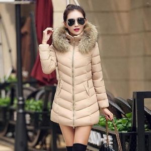 Gabardinas para mujer Parkas para mujer Chaqueta larga con capucha Chaqueta de invierno Algodón ultraligero