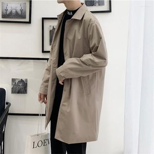 Dames Trench Coats Dames Wind Breakher Heren Medium en Lange herfst Winter Leisure Ins Fashion Coat 2022 Losse grote Koreaan