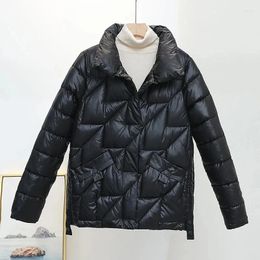 Vrouwen Trenchcoats Vrouwen Korte Katoenen Jas Dames 2023 Winter Parka Koreaanse Losse Zwarte Donsjack Slanke Puffer Bovenkleding Vrouwelijke