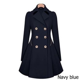 Trench femme Zogaa marque grande taille femmes manteau automne Double boutonnage chaud coupe-vent casual longue dames femme