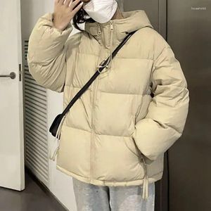 Damesgeul Lagen Zoki Winter Turtleneck Warm Parkas Vrouwen Koreaans Dikke losse ritssluiting Harajuku Solid Preppy Casual Puffer