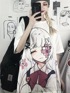 Dames t -shirt anime meisje imago print vrouwen tops t -shirts Koreaanse stijl zomer zoete mode t shirts preppy paar kleding oneck tee 230206