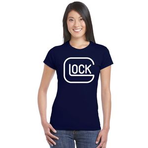 T-Shirt femme Glock T-Shirt Unique 100% coton graphique T-Shirt dames à manches courtes T-Shirt taille jumbo femmes t-shirts