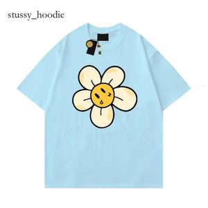 Tshirt pour hommes Tshirt Designer Tshirts Thirts Summer Strying Womens Tee Loose Tops Round Nou Drawdre Floral Hat Small Yellow Imprimé 1377