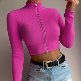 T-shirt femme Sexy Crop Top Femmes T-shirts Basic T-shirts courts Mode Printemps Été Tops Street Casual Tees Club Femme G2093 230512