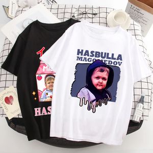 Camiseta de mujer Team Hasbulla Mujeres Kawaii Graphic T Unisex Grunge Camiseta divertida de dibujos animados Moda Cute Tops Hombre 90s 230510