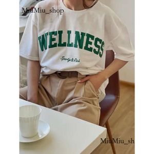 Dames t -shirt wellness sportieve rijke creativiteitsbrief vrouwelijke katoenen T -shirt oversize Retro Street tshirts persoonlijkheid Dames korte mouw 462