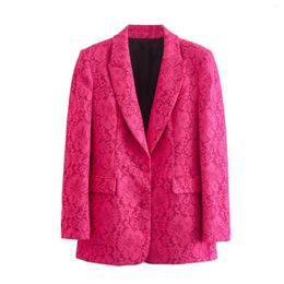 Tweedelige broek voor dames 2 elegante blazers set roze luxe kleding blazer op maat voor kantoorkleding pakken tops voor vrouwen professional 2023