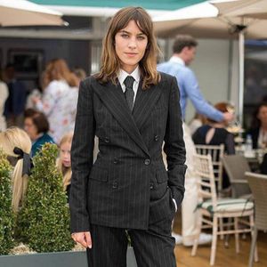 Dames tweedelige broek zwart pak voor herfst 2 set Double Breasted Streep Blazer Sets Elegant Office Bussiness Vrouwelijke outfits