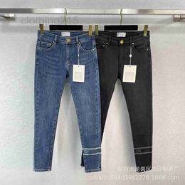 Pantalon deux pièces pour femmes Designer haut de gamme pour femmes 2022 nouvel automne et hiver taille haute élastique jean skinny crayon leggings femmes 8FPV