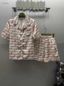 Tweedelige damesbroek Designer Luxe designer shorts met korte mouwen Zijden shirt met dierenprint + elastische tailleband Losse versie SM L XL BMLB