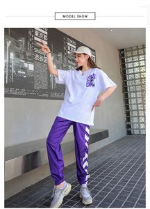 Pantalon de mode pour femmes Brand de mode Set Casual Female 2024 Summer Sportswear Street Dance Hip-Hop Drag Handsome Two-Piece Suit