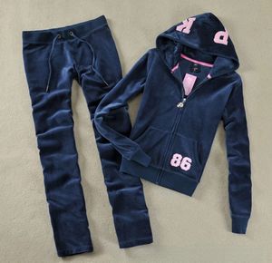 Tweedelige broek voor dames y2k fluwelen tracksuit dames letter patch velours ritssluiting hoodie en pant sets sportkleding vintage training