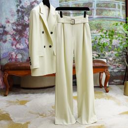 Tweedelige broek voor dames Jocloth Summer Suit Fashion Office Lady Tops en Straight Womens 2 Sets Solid Elegant Women Clothing Set