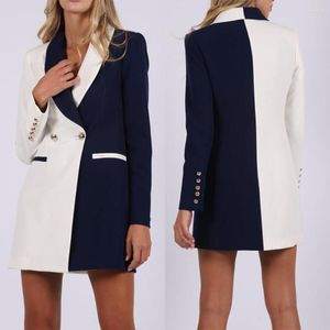 Pantalon de deux pièces pour femmes Un costume de femme moderne sur mesure robe bouton blazer épissage formel décontracté mère de la mariée costumes