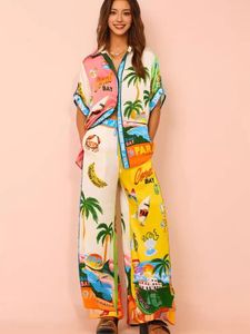 Pantalons de deux pièces pour femmes Pièces de plage combinées STRAP FEMMES Mini Camis Elastic Long Setwear Streetwear Hollow Out Set