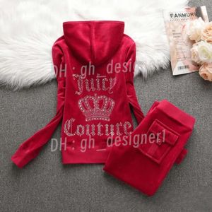 Pantalones de dos piezas para mujer Chándal jugoso de terciopelo Conjunto de costura para mujer Traje de chándal Letra de diamantes de imitación Trajes de jogger Ropa deportiva Conjunto de sudadera con capucha 1E