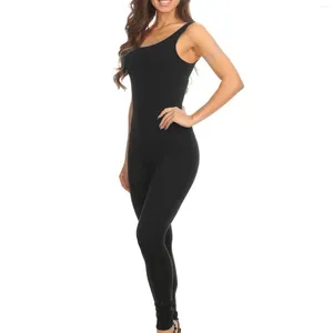 Dames Tweedelige broek Dames Jumpsuits Sexy Ruglooze Eendelig Sport Sneldrogend Ademend Fitnesskleding Speelpakjes Vrouwelijke rompertjes