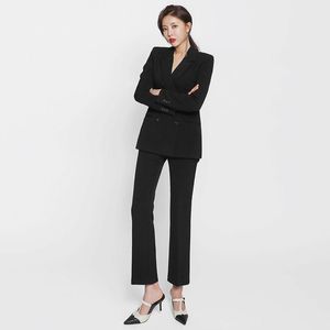 Tweedelige broekpak voor dames werkpak Business Interview Uniform Slim Jacket en Pencil Office Ladies 2022 Temperament Tailleen's