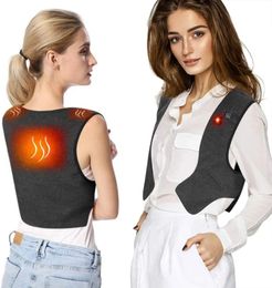 Gilet chauffant pour femmes, vêtements chauffants électriques pour hommes et chauffe-corps, chargeur USB, pour l'extérieur, Hikin cappa 231023