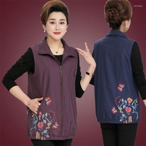 Vrouwen Vesten 2023 Lente Herfst Koreaanse Mode Effen Losse Mouwloze Casual Vrouwelijke Rits Vest Jassen X78